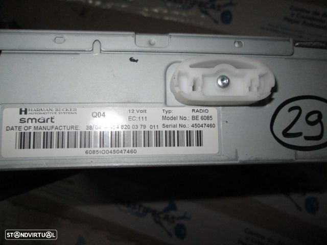 Radios A4548200379 SMART FORFOUR 2005 HARMAN/BECKER BE6085 - 3