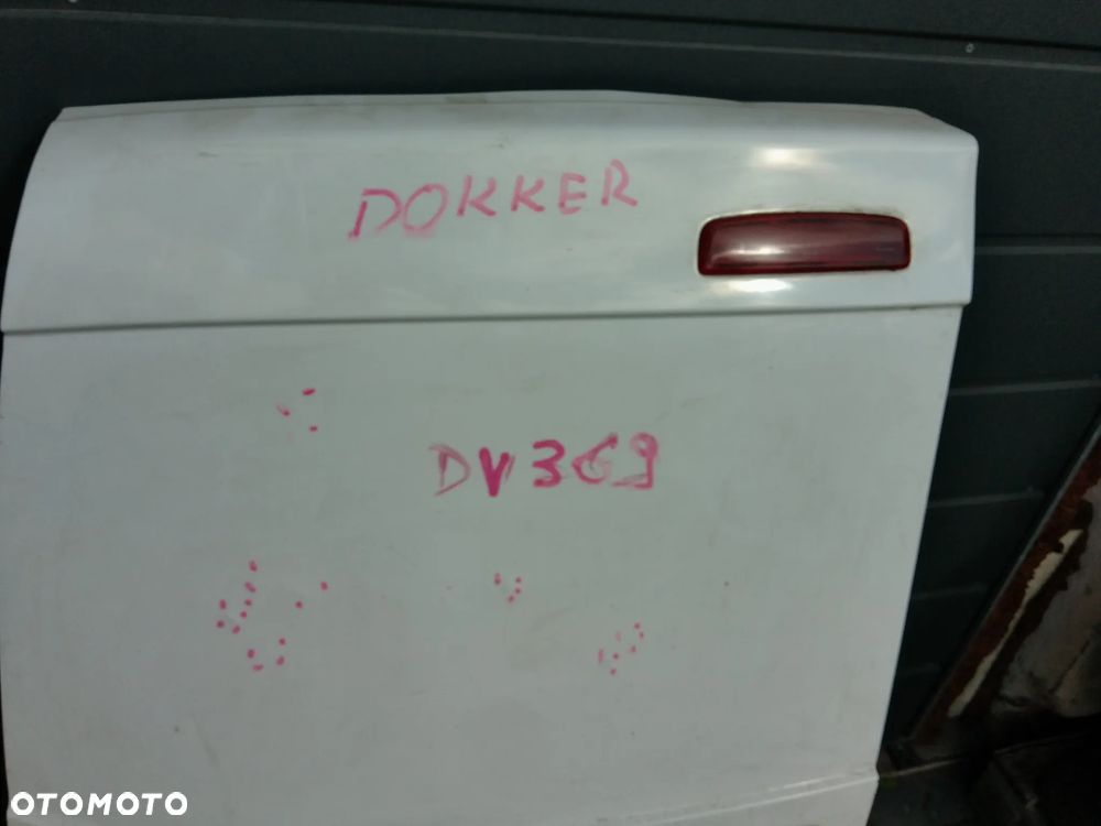DACIA DOKKER DRZWI LEWE TYL TYLNE SKRZYDLO BLEDA LAMPA STOP CENTRALNY ZAMEK CZESCI PYTAC - 2