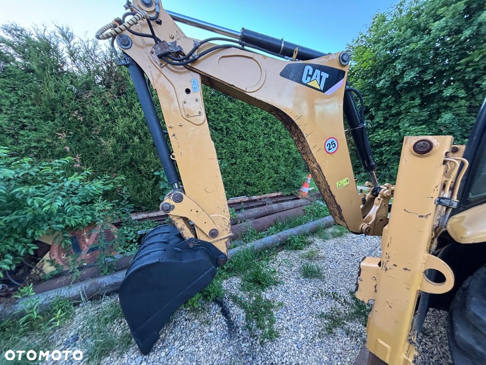 Caterpillar CAT 428E 2008r 4x4 koparko ładowarka teleskop widły rekin - 10