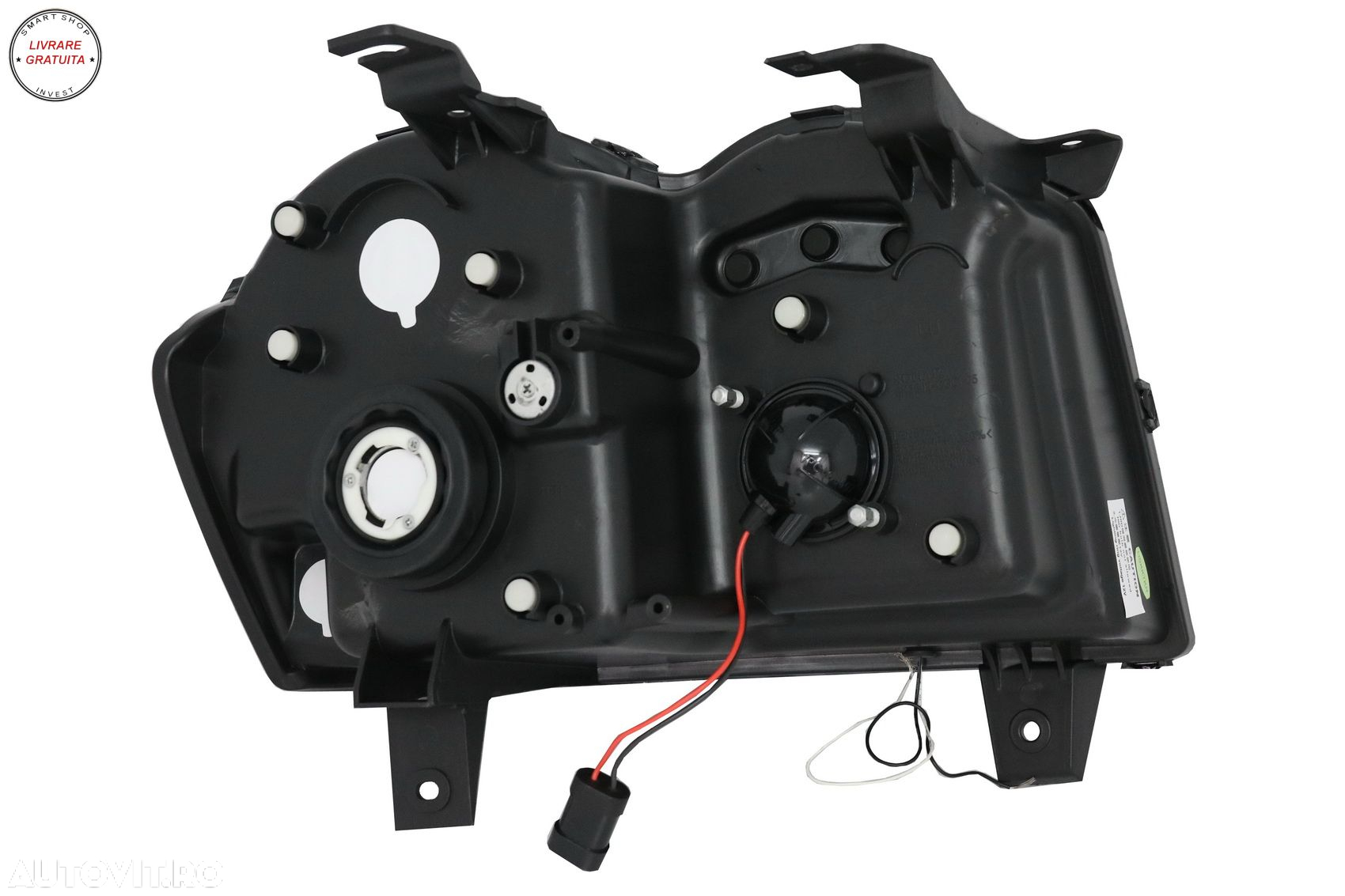 Faruri Angel Eyes TUB LED Jeep Grand Cherokee WK (2005-2008) Negru- livrare gratuita - 7
