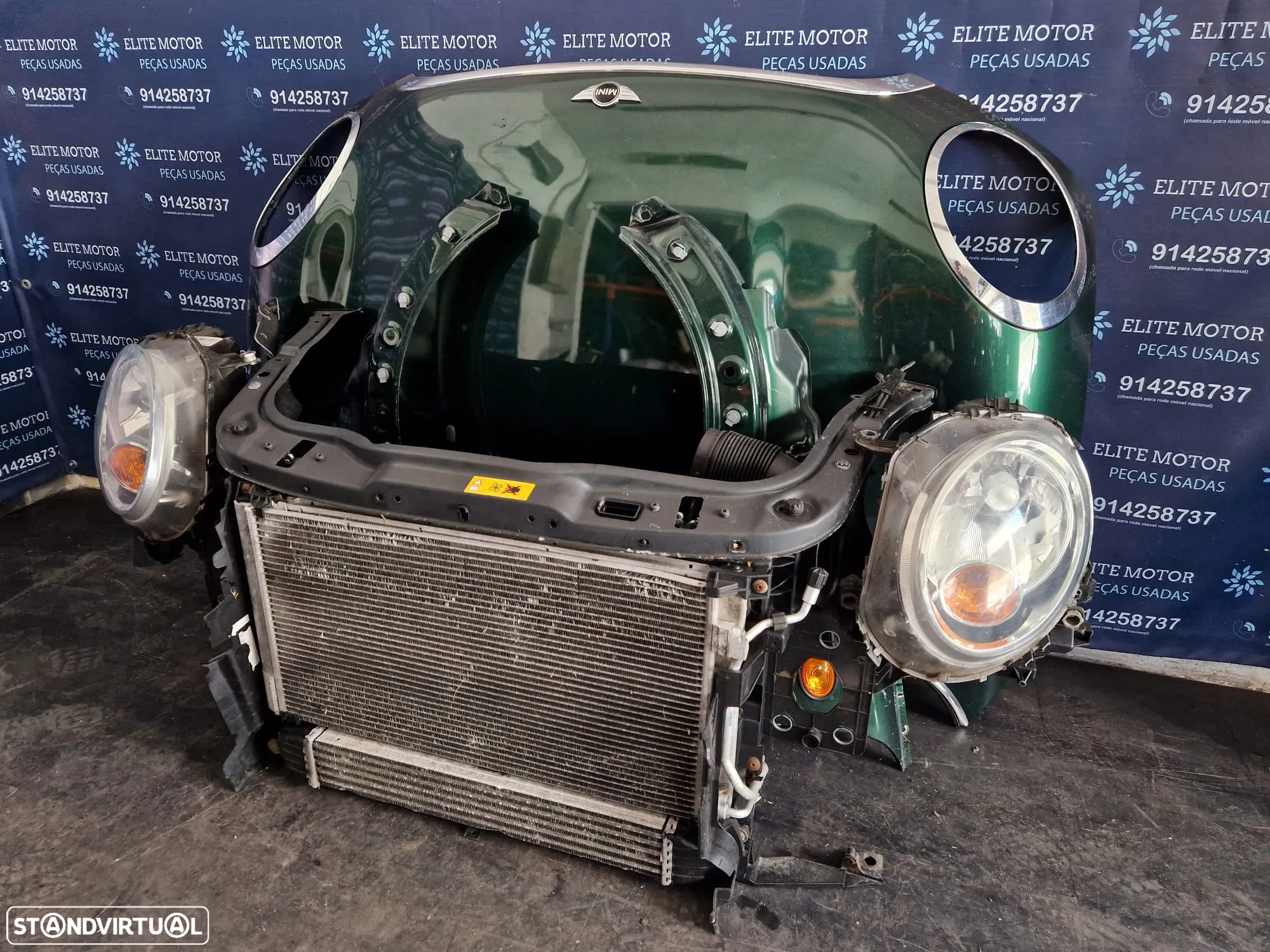 Frente completa usada MINI ONE COOPER R56 1.6D LCI capot parachoques guardalamas oticas radiadores R55 R57 - 5