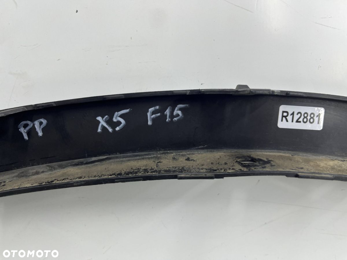 Listwa BMW X5 F15 13-18r. prawy przedni rant nadkola błotnika zderzaka nakładka 7294374 - 12