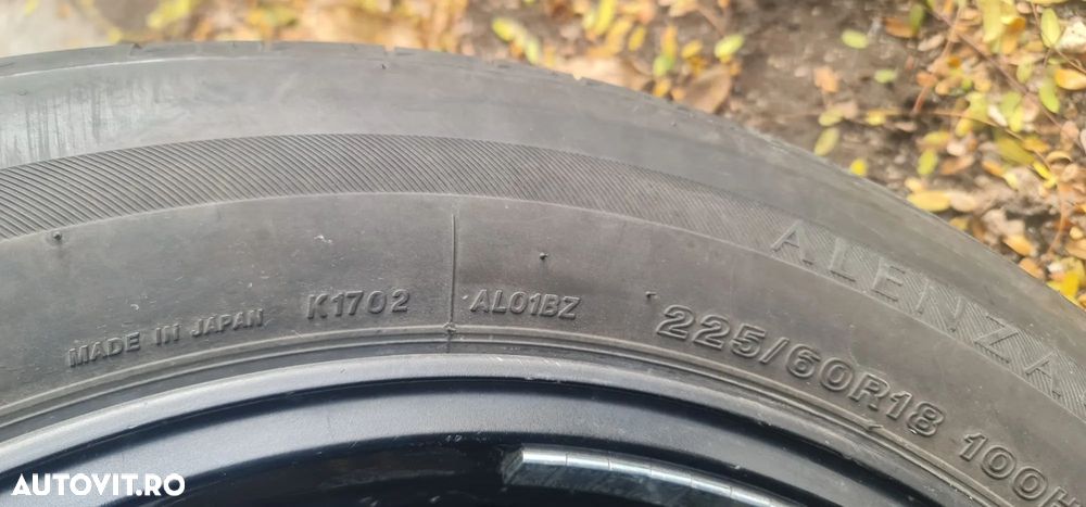 Set Jante Toyota cu Anvelope Bridgestone 225/60/R18 și senzori TPMS - 10