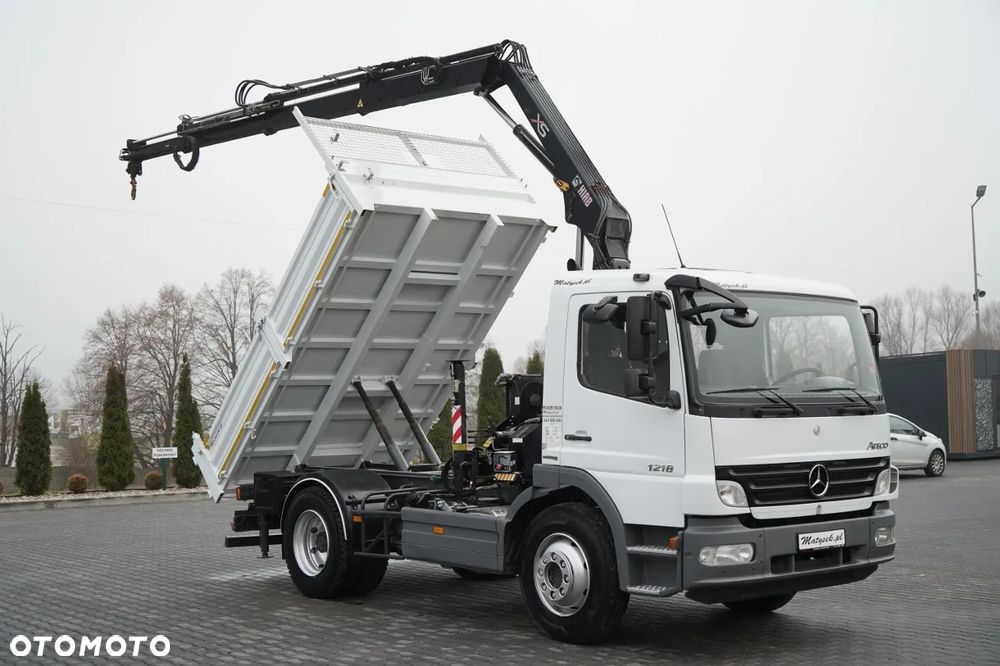Mercedes-Benz ATEGO 1218 / 4x2 / WYWROTKA + HDS HIAB 0088 BS-3  / PILOT  /MANUAL - 6
