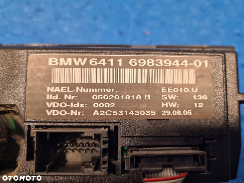 BMW 320I E90 PANEL KLIMATYZACJI 6983944-01 475 - 3