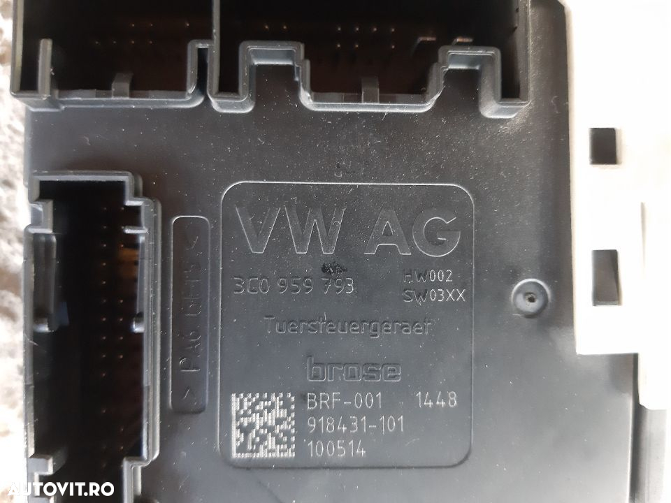 Modul cu motoras macara stanga fata VW SKODA SEAT cod 3C0959793 - 2