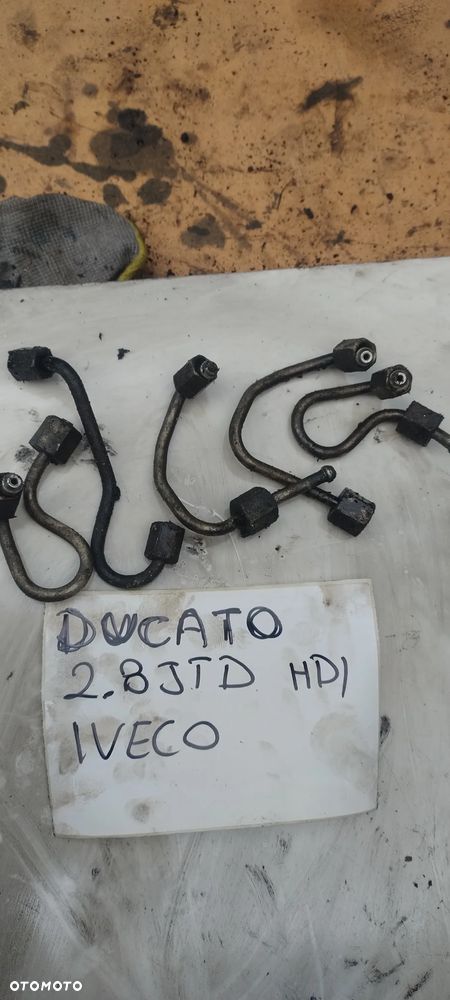 FIAT DUCATO JUMPER BOXER 2,8HDI 2,8JTD przewody wtryskowe - 1