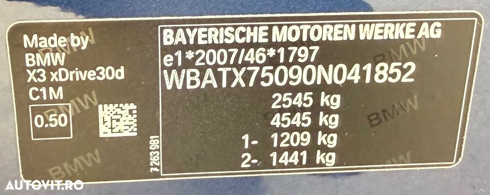 BMW X3 xDrive30d - 22