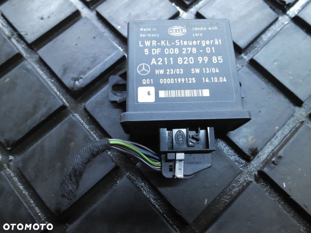 MERCEDES W211 E KLASA MODUŁ ŚWIATEŁ A2118209985 + WTYCZKA INSTALACJA - 1