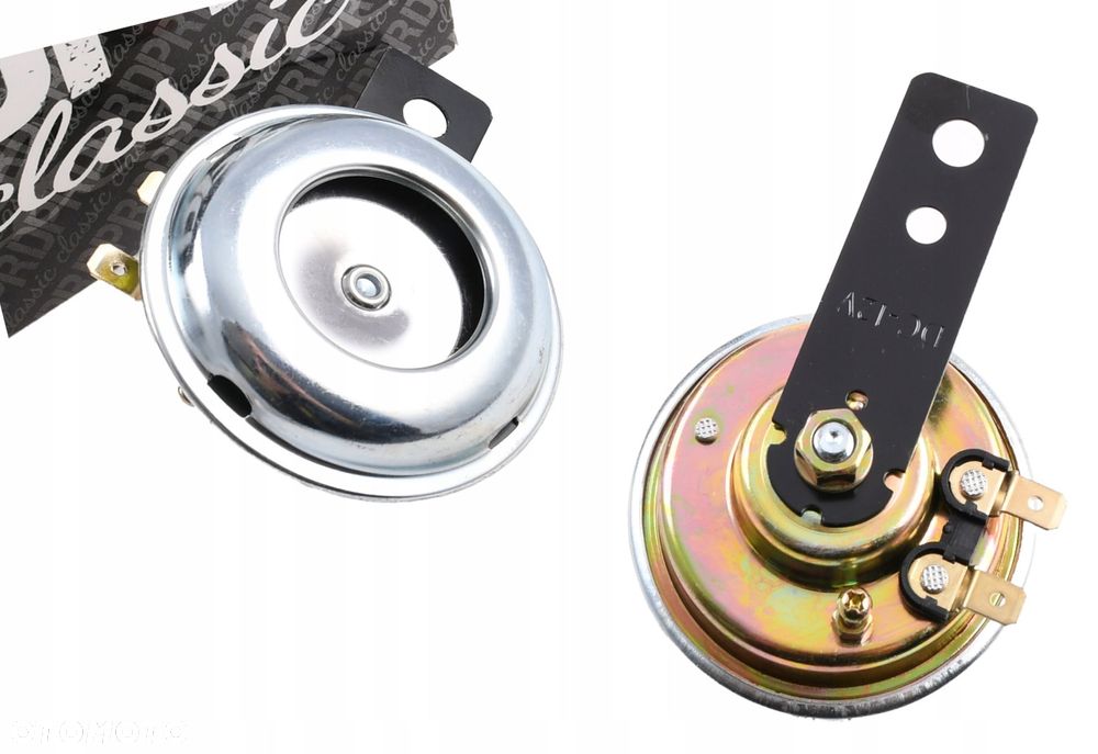 klakson sygnał 12 v 66mm wsk wfm shl jawa cz simson romet komar ogar - 1