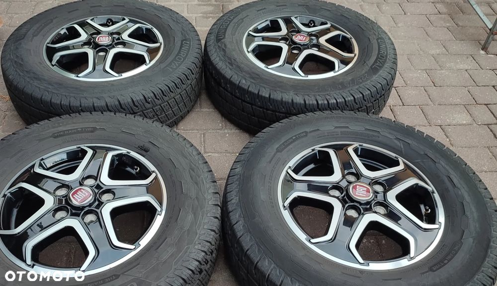 Koła Całoroczne Felgi Aluminiowe Oryg. Fiat Ducato Maxi Peugeot Boxer Citroen Jumper 16 cali 5x130 Ø78,1mm Et68 225/75/16 2022r Bdb !! Starogard Gdański - 1