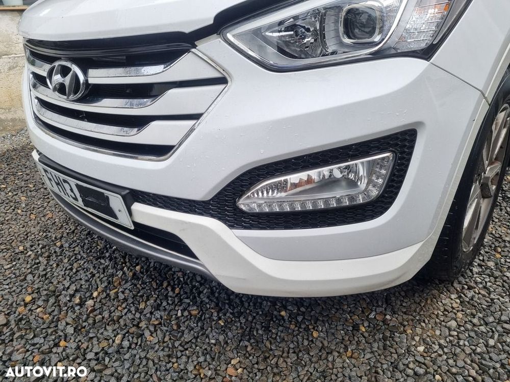 Bara fata Hyundai Santa Fe 3 2012 - 2016 Creamy White NCW (1351) model fara spalatoare far - 2