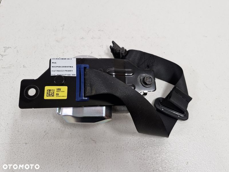 kia pro ceed proceed iii 3 pas bezpieczeństwa prawy tył 89820j7100 - 5