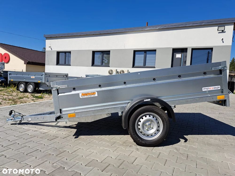 Neptun DOSTAWA Przyczepka 236x129x45cm DMC750kg SPAWANA RAMA, Resor 4-piórowy z amortyzatorem, WYSOKA BURTA - 11