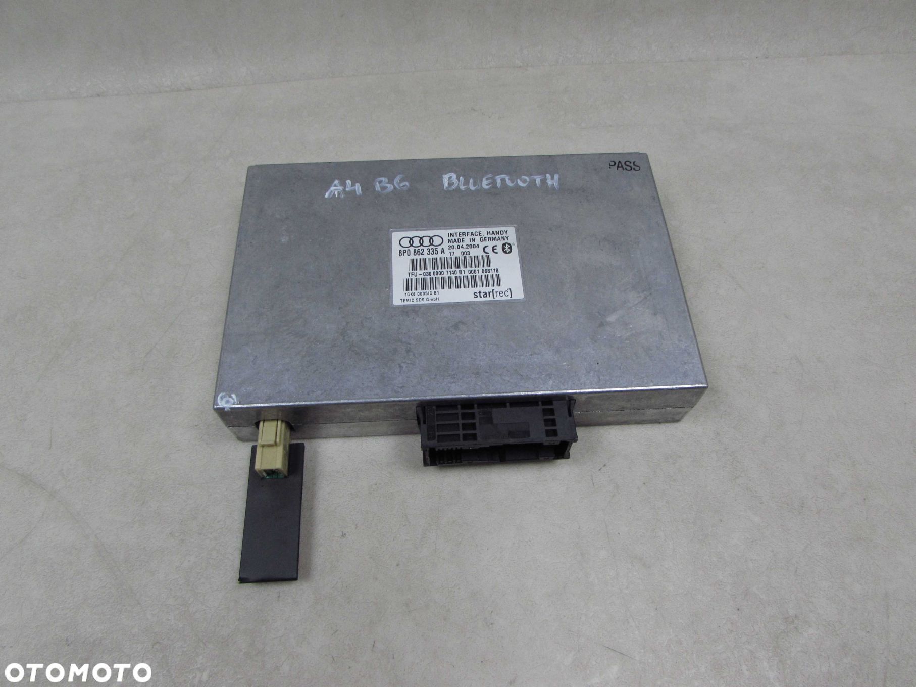 AUDI A4 B6 01-05 MODUL STEROWNIK BLUETOOTH 8P0862335A - 1