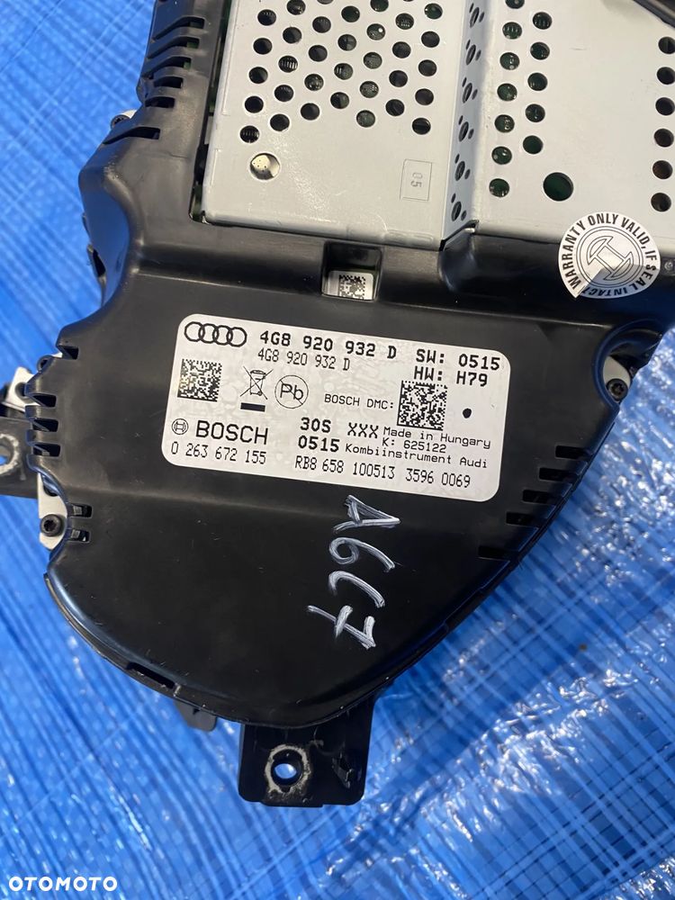 LICZNIK LICZNIKI ZEGARY PRĘDKOŚCIOMIERZ EUROPA AUDI A6C7 3.0TDI AUTOMAT 4G8920932D 0263672155 - 7