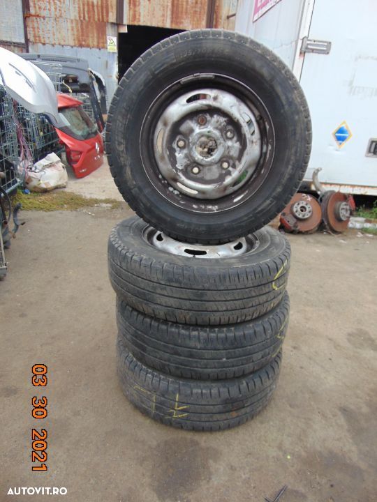 Jante tabla Renault Trafic 2015-2021 Opel Vivaro Nissan NV 300 anvelope 195x70xr15c - 3