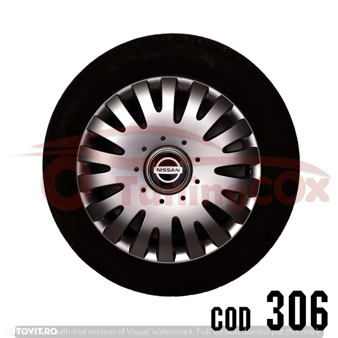 Capace roti R15 Nissan la set de 4 buc,Capace janata aliaj - 5
