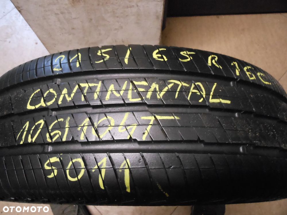 Opony 215/65r16c continental vanco 2 8mm 7mm lato komplet - 5