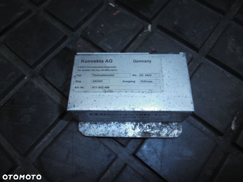 KONVEKTA DREHZAHLMODUL H11-002-486 - 1