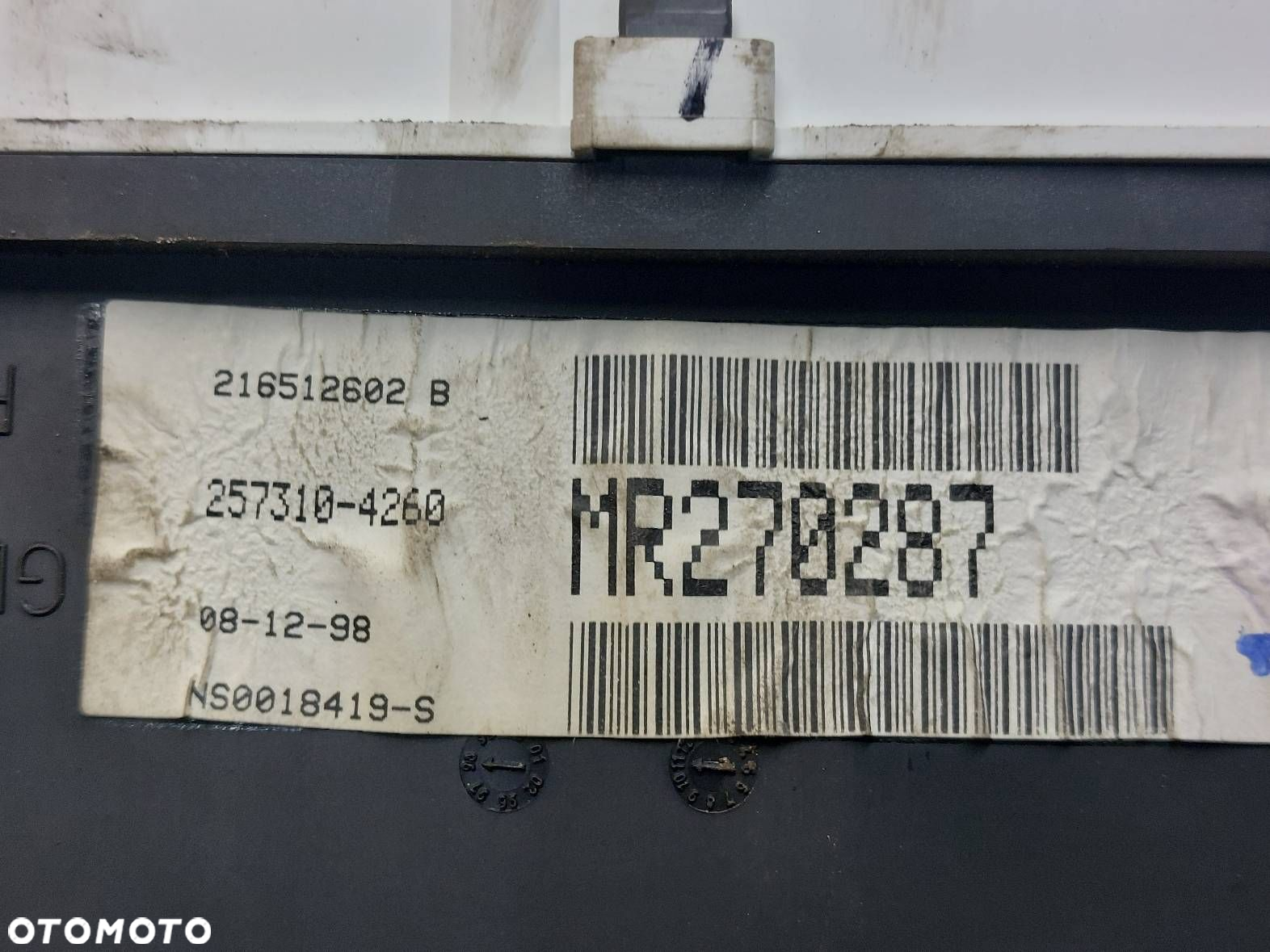 LICZNIK ZEGARY MITSUBISHI SPACE STAR I 1.8 GDI MR270287 - 4