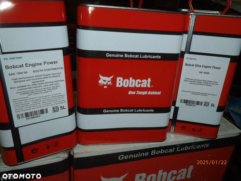 olej silnikowy oryginał bobcat cat kubota jcb traktor koparka 15w40 10w30 - 8