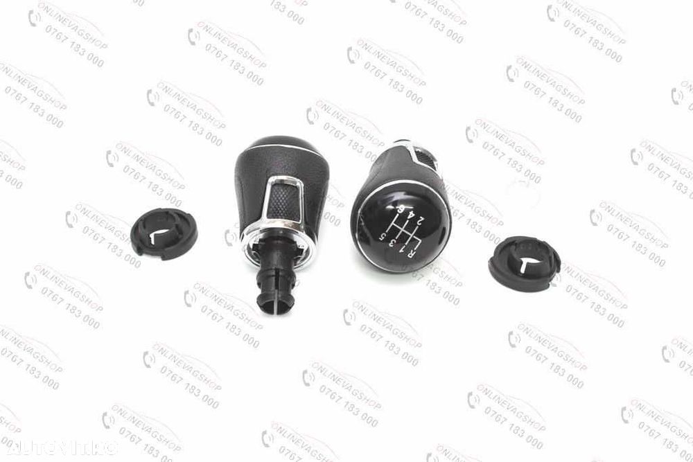 Nuca schimbator piele sau plastic  VW Passat B6,CC,3C,B7 5 sau 6 viteze - 7