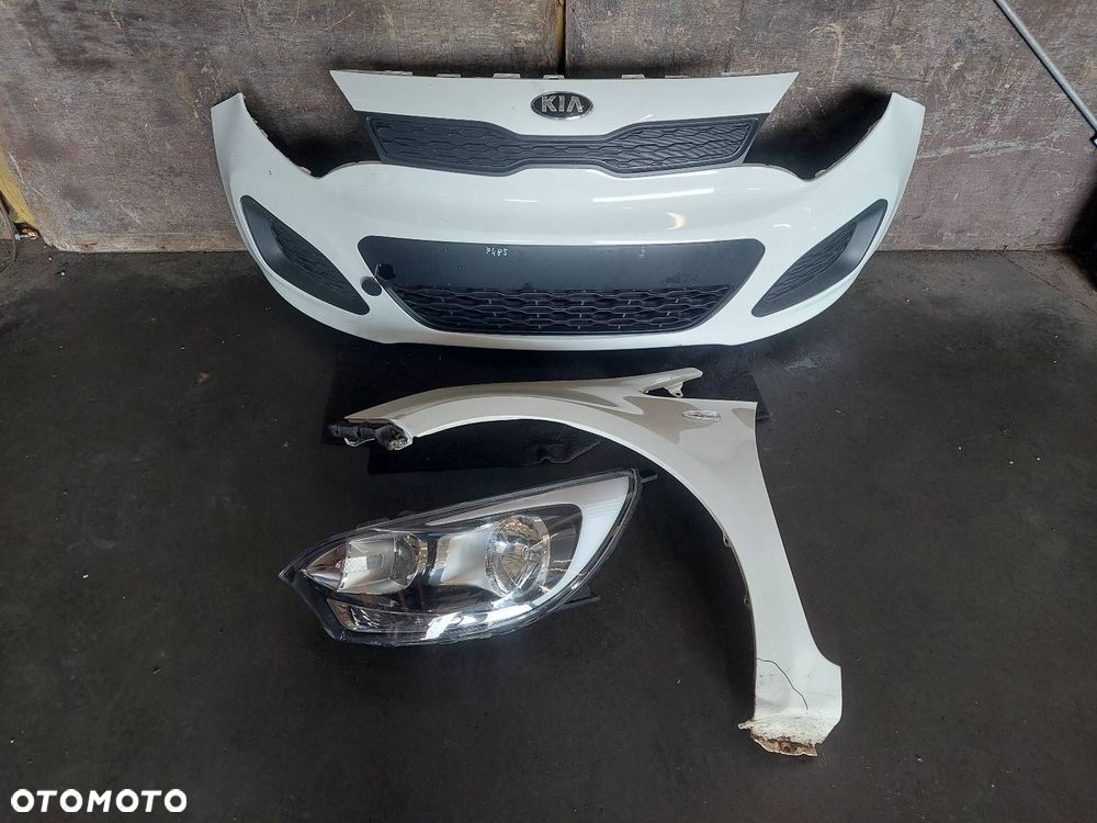 KOMPLETNY PRZÓD ZDERZAK PRZÓD BŁOTNIK LEWY PRZÓD LAMPA KIA RIO III UD - 1