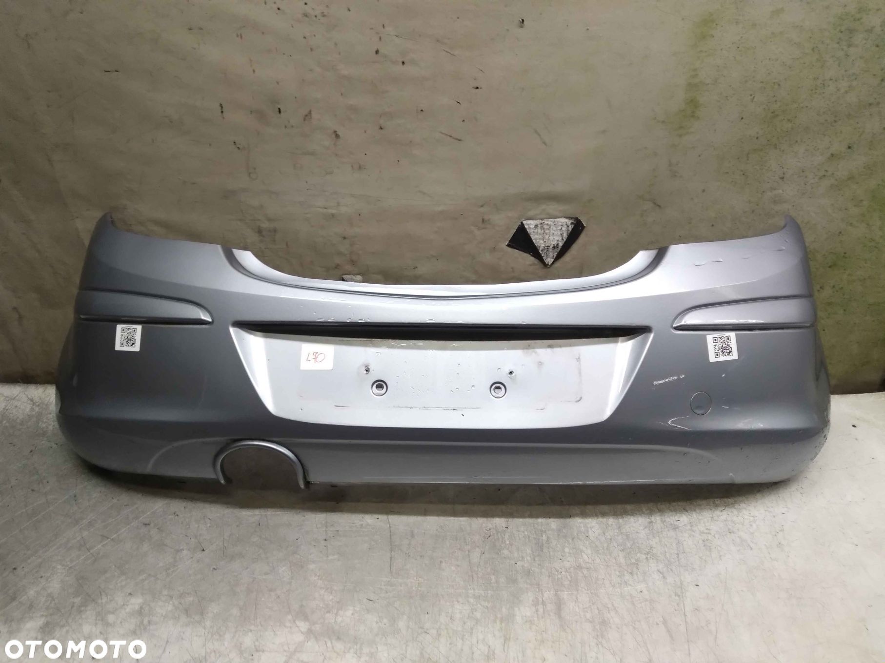 } ZDERZAK TYŁ TYLNY OPEL CORSA D Z163 SZARY 3D 3 DRZWI HB - 1
