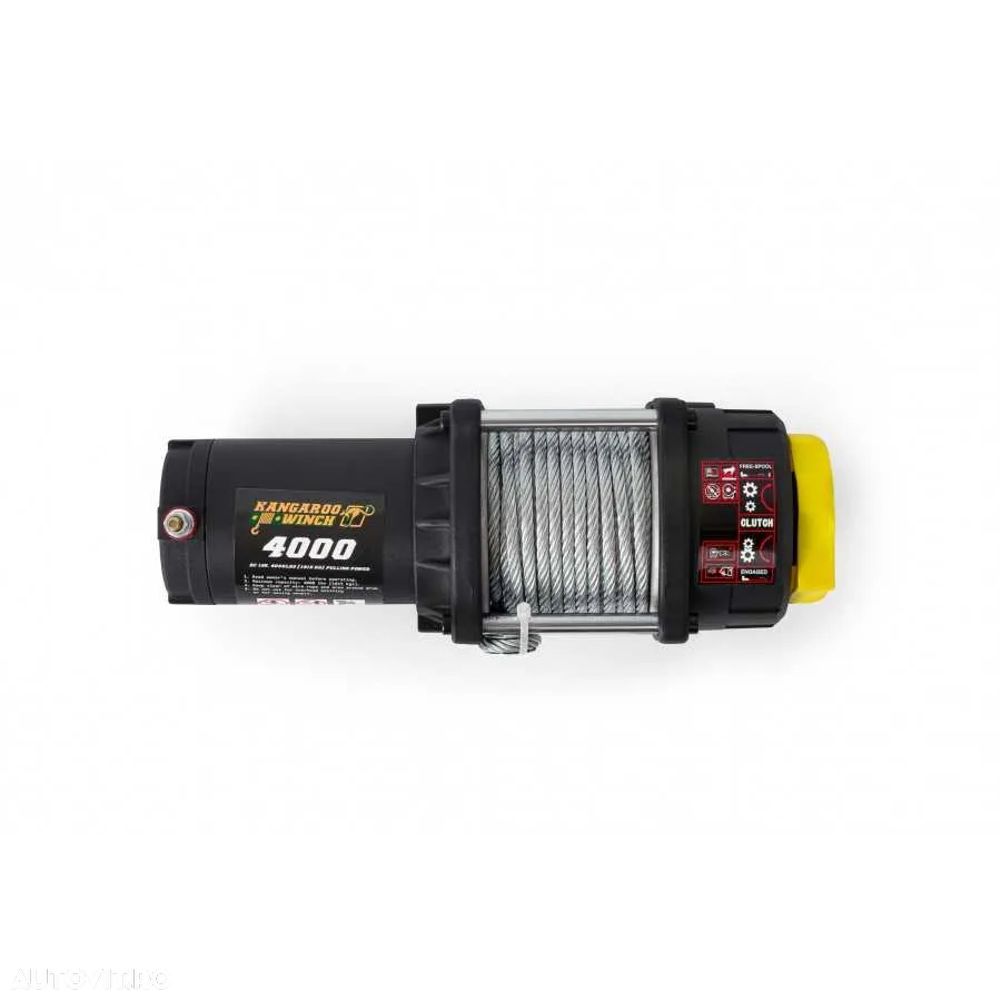 Troliu KANGAROOWINCH K4000 (trage 1814 kg)cablu otel sau sintetic) - 3