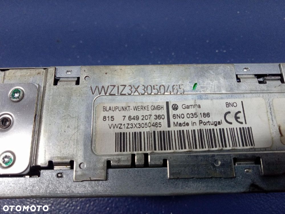 VW BORA GOLF IV RADIO FABRYCZNE 6N0035186 - 7