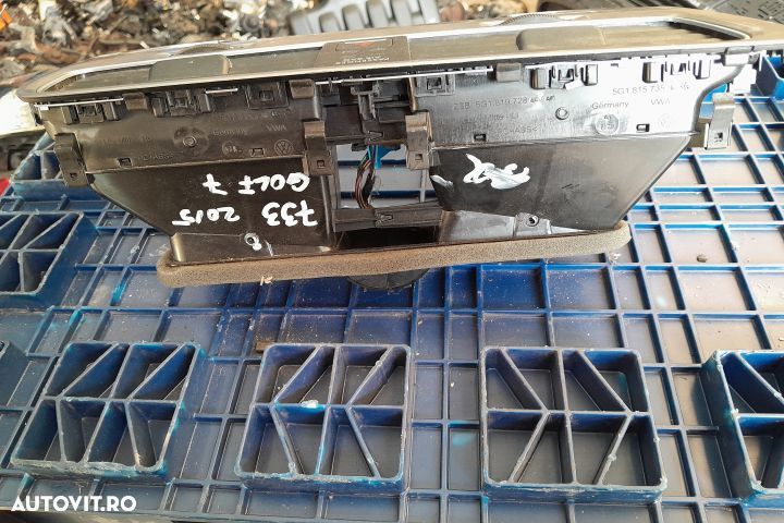 Grila ventilatie bord centru Volkswagen VW Golf 7 [2012 - 2017] Varia - 2