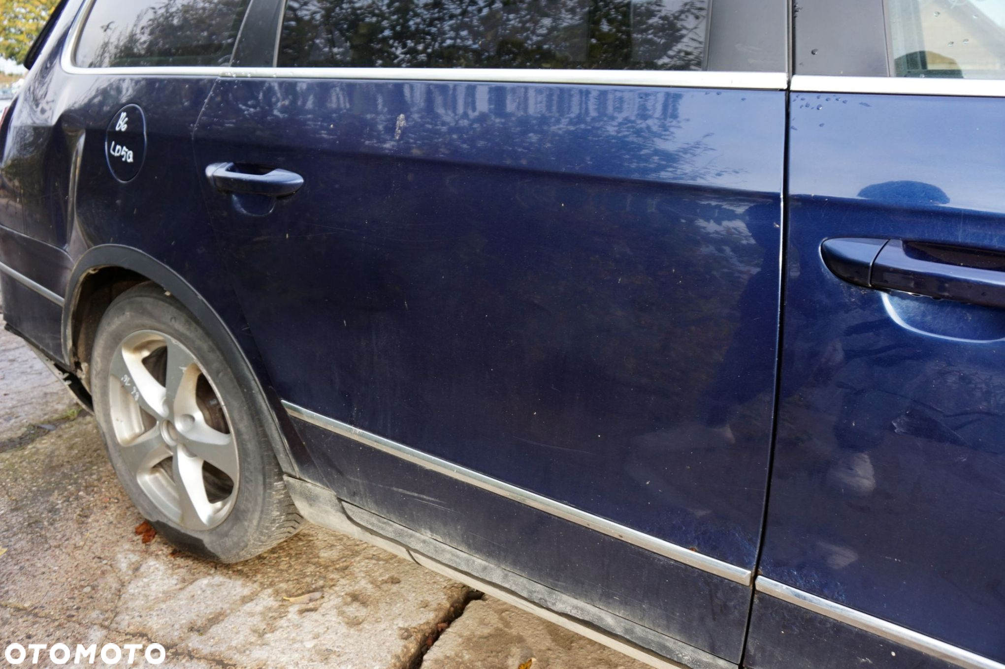 DRZWI TYLNE PRAWE PASSAT B6 KOMBI LD5Q  GRANATOWY VOLKSWAGEN 2005-2010 - 4