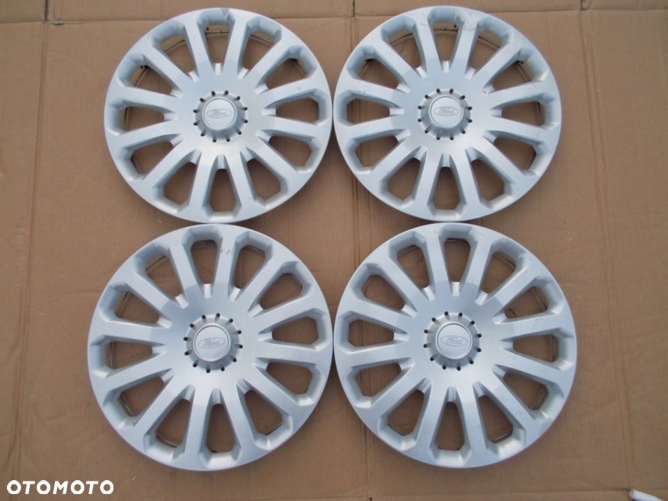 4x Kołpaki 15 Ford Focus Fiesta MK7 MK8 C-MAX Ecosport Transit Curier - 1