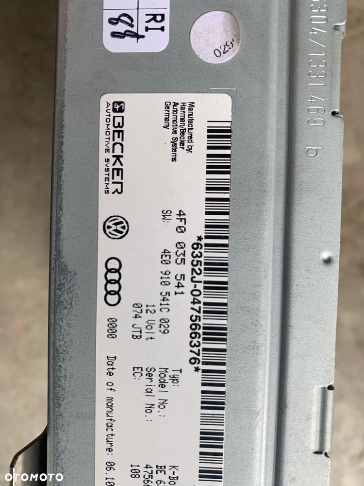tuner moduł radia 4F0035541 A6 C6 3.0 TDI BMK - 2