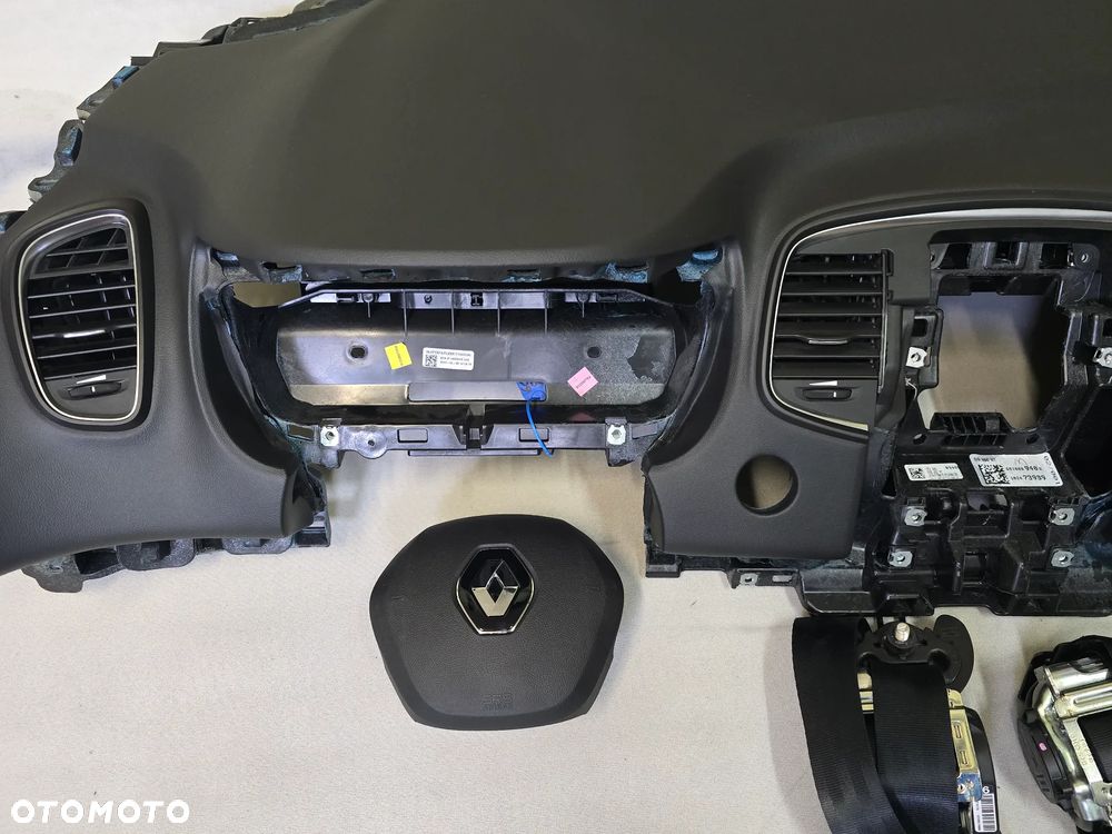 RENAULT SCENIC 4 IV DESKA KONSOLA AIRBAG PASY PODUSZKI - 2