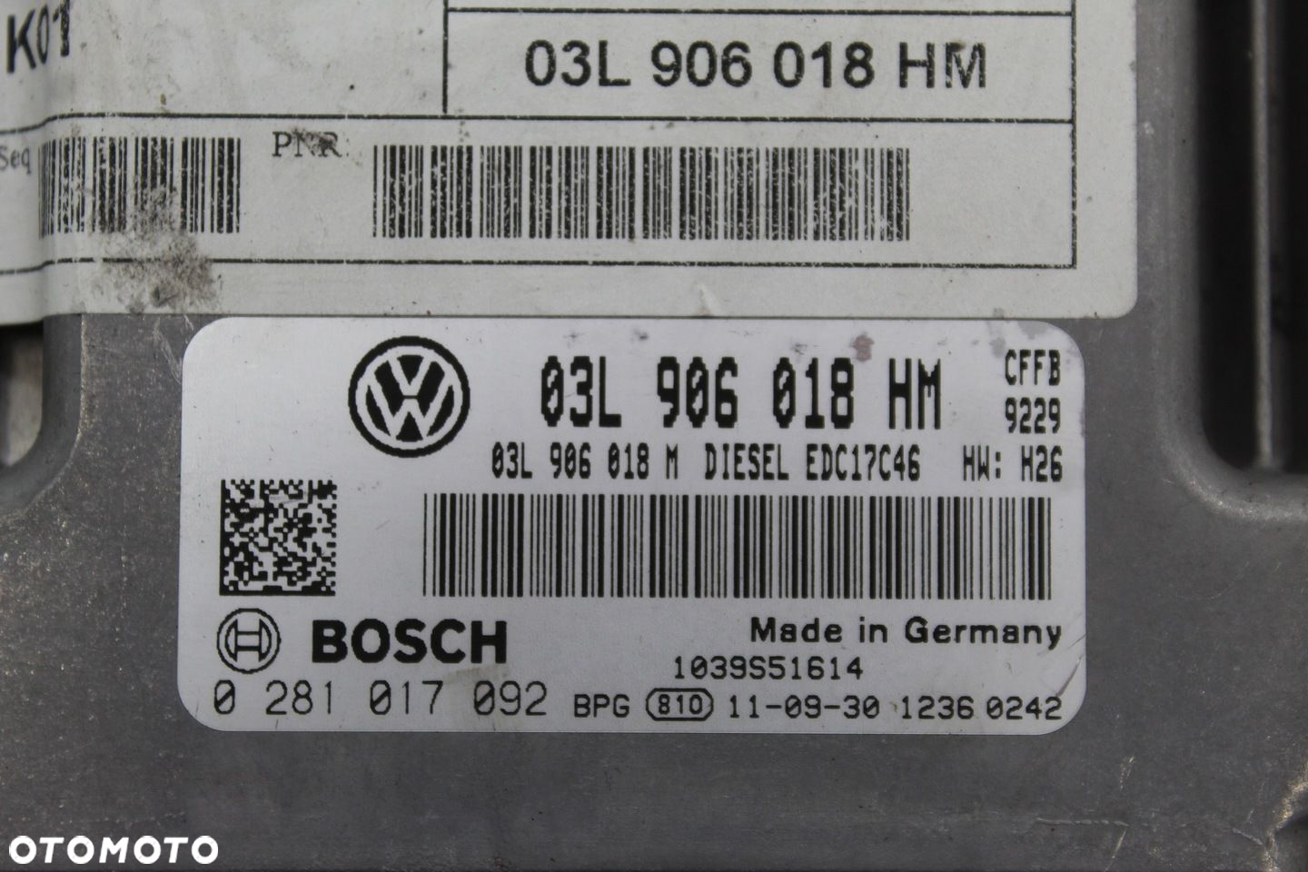 SEAT ALHAMBRA 7N STEROWNIK KOMPUTER SILNIKA 03L906018HM - 4