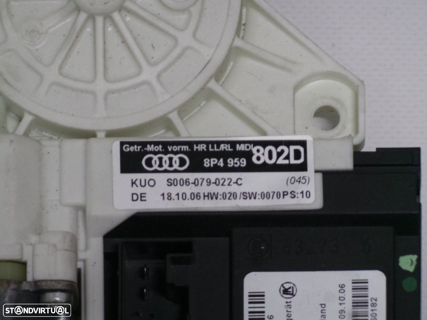 Motor elevador Direito/Trás Seminovo/ Original AUDI A3 Sportback (8PA) 8P4959802... - 2
