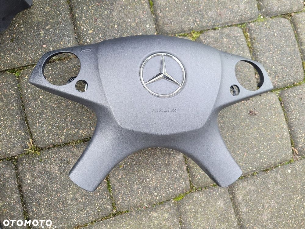 MERCEDES W204 DESKA KONSOLA PASY NAPINACZE AIRBAG KOMPLET ORYGINAŁ - 5