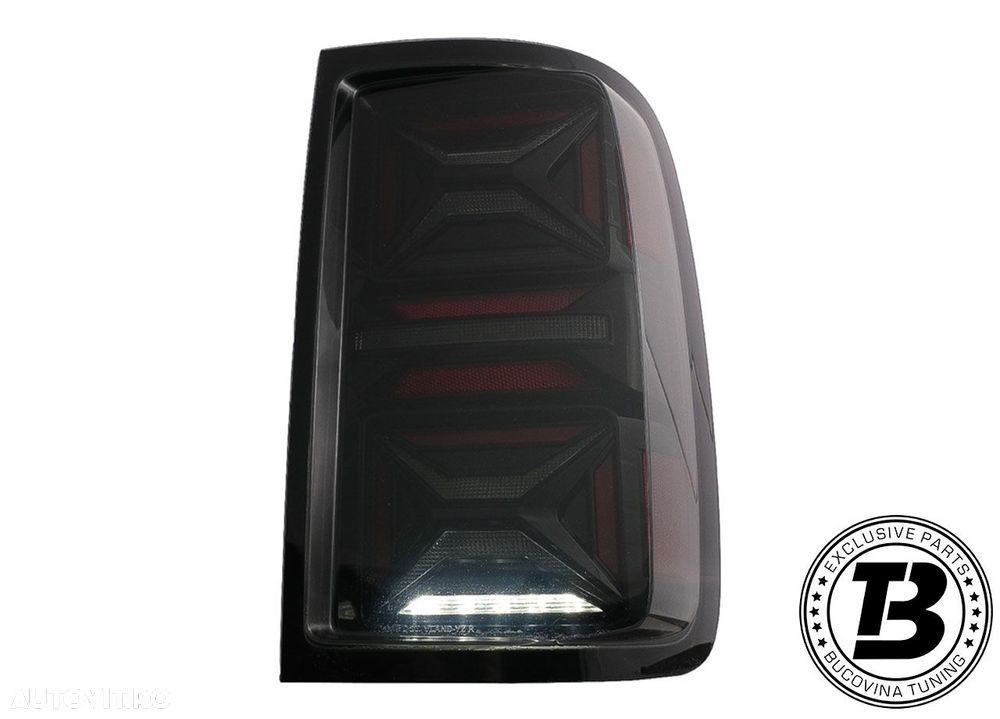 Stopuri Full LED compatibile cu VW Amarok Smoke Design - 8
