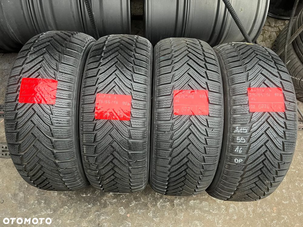 215 55 16 Michelin Alpin 6 ( 97 H XL ) 4szt opony zimowe jak nowe - 1