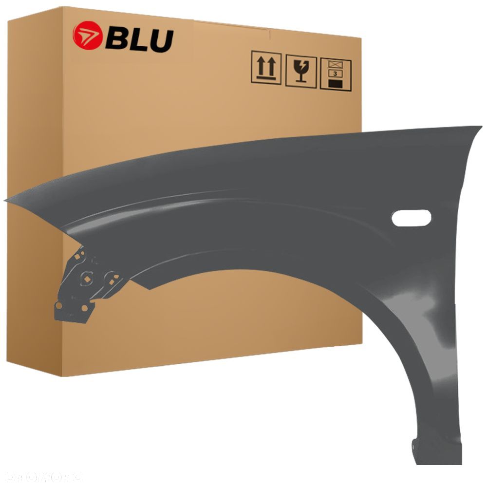 BLU Błotnik SEAT ALTEA 5P1 LS9N lewy czarny 04-15 przód ocynk SchwarzTinta - 1