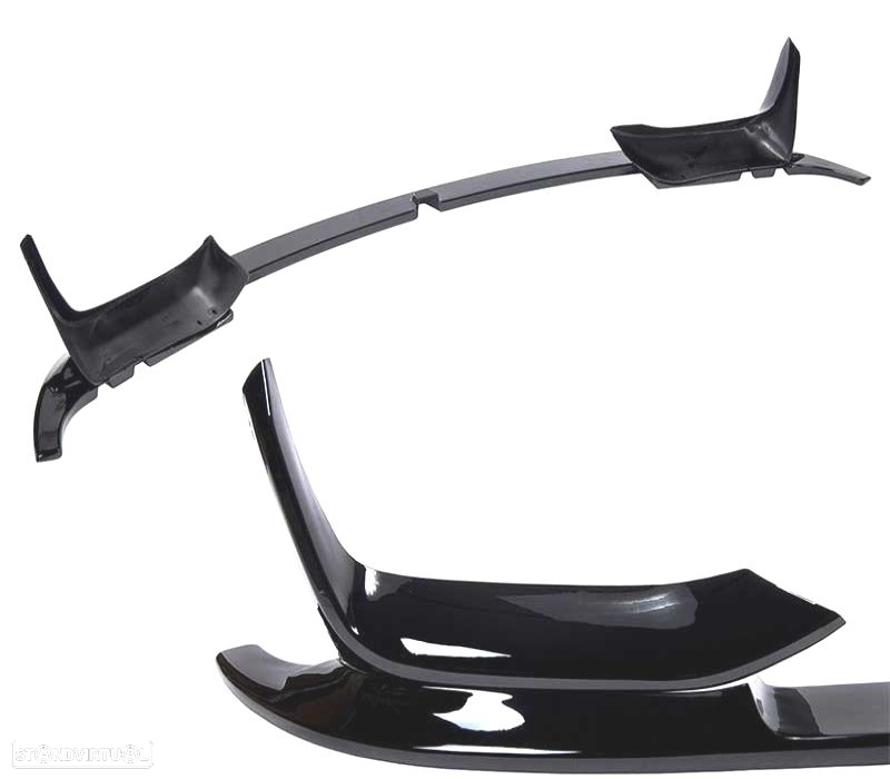 SPOILER LIP FRONTAL BMW F80 M3 F82 F83 M4 11-18 LOOK M PERFORMANCE PRETO BRILHANTE - 3