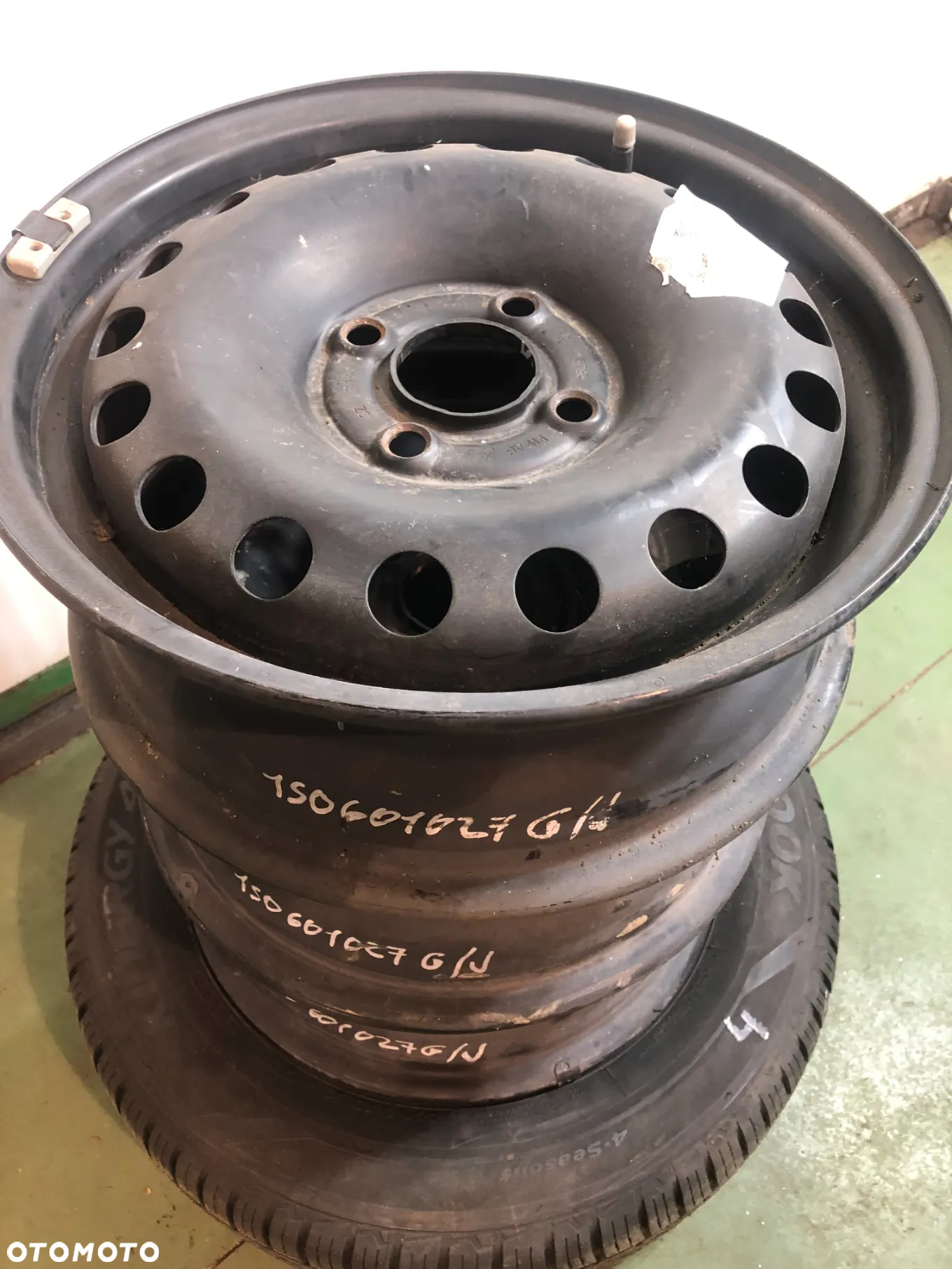 FELGI STALOWE STALÓWKI FELGA STALOWA ZIMOWA    VW UP  SKODA CITIGO 14 CALI 5J ET 35 1S0601027G/J   POTESTOWE MINIMALNY PRZEBIEG - 3