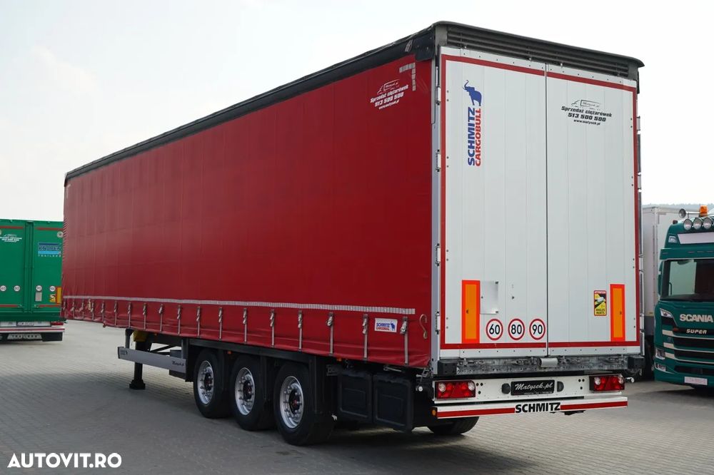 Schmitz Cargobull CORTINĂ / VARIOS / 385/55 R22.5 / PUNȚĂ CULISANTĂ / ACOPERIȘ CULISANT / SAF - 6