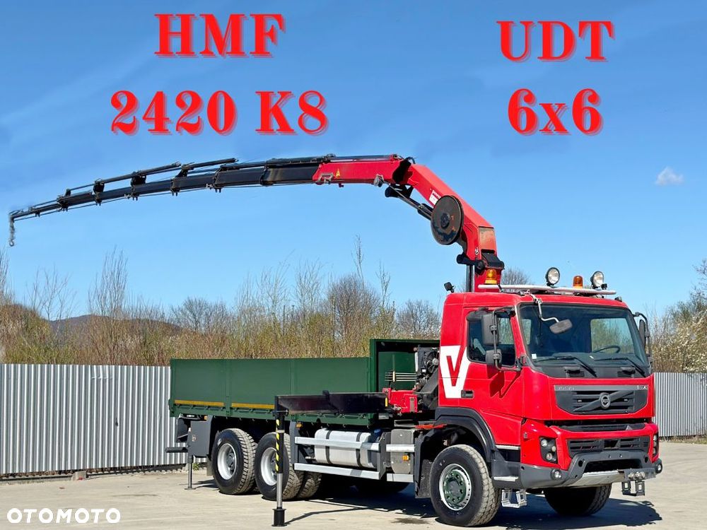 Volvo FMX 420 * Skrzynia 5,80m * HMF 2420 K8 + PILOT / 6x6 * STAN BDB - 1