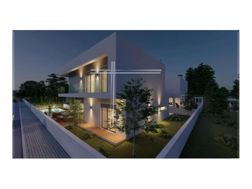 Moradia isolada T4, arquitetura contemporânea com piscina - Aroeira - Grande imagem: 5/9