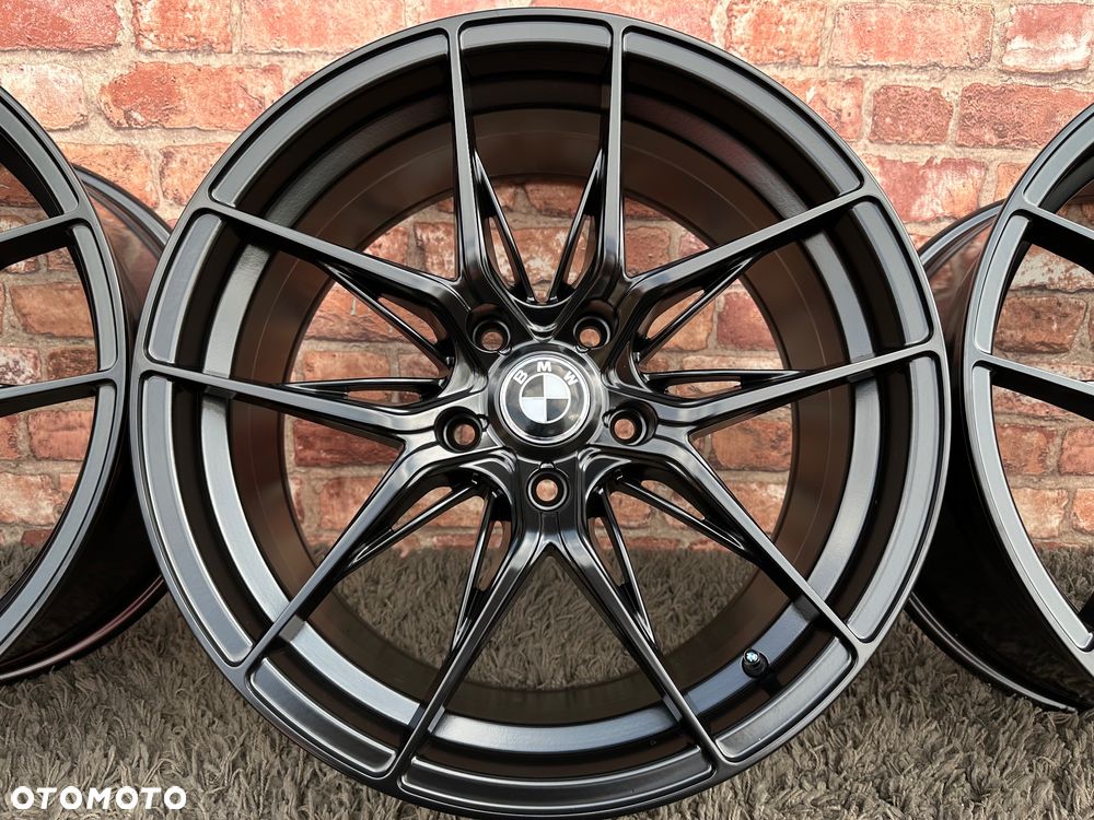 Nowe czarne alufelgi 18 BMW 5x120 felgi 8j ET35 F10 Z3 Z4 E46 X1 X3 E83 F25 E90 F30 F34 GT F01 F12 F20 E87 E60 xDrive Opel Insignia JR44 JR21 Haxer HX036 Styling M Pakiet Forzza Oregon - 8