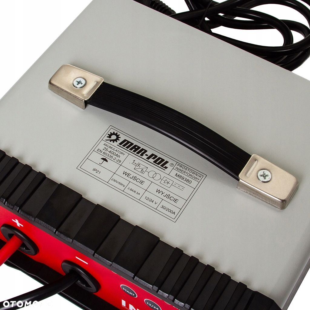 PROSTOWNIK INWERTOROWY 12V 24V ROZRUCH ŁADOWANIE AKUMULATORÓW 200A M89380 - 8