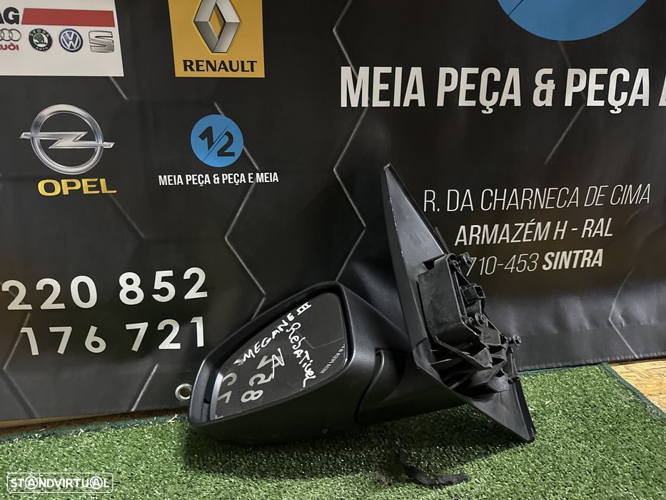 Espelho esquerdo Renault Megane 3 rebativel - 1